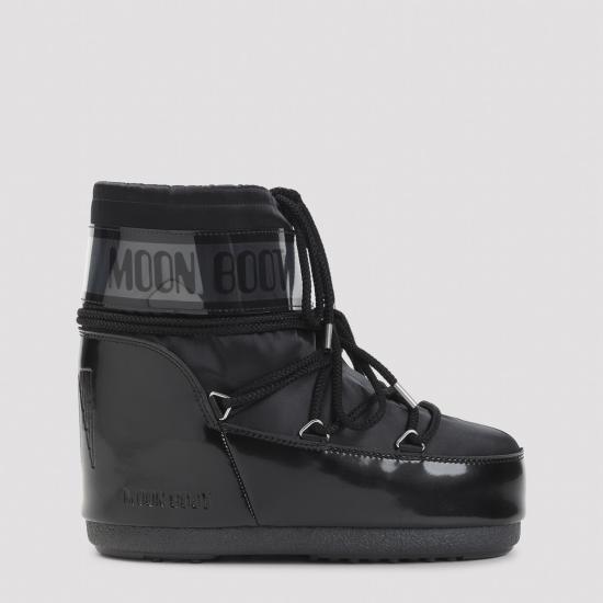 26FW 문부츠 아이콘 나일론 로우 부츠 80D1409350 N001 BLACK