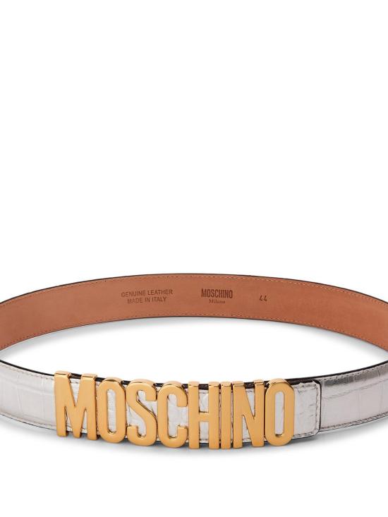 26SS 모스키노 레귤러 벨트 2A804880131600 SILVER - MOSCHINO