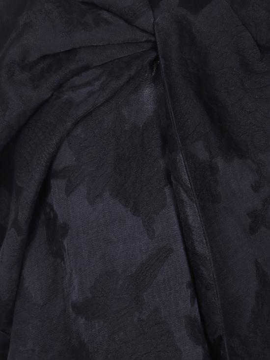 26FW 우마 왕 미디 원피스 UW5009VI UW900 BLACK - UMA WANG