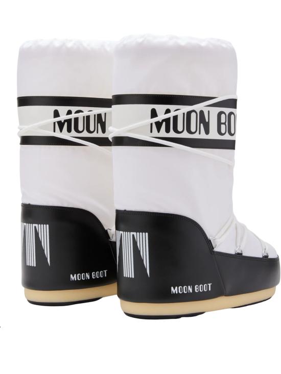 26FW 문부츠 아이콘 나일론 부츠 1400440099 BLACK WHITE - MOON BOOT