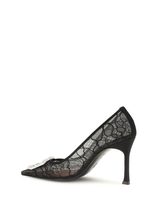 26FW 아미나 무아디 샌들 18S366720CAMBLACKLACEB BLACK LACE SATIN - AMINA MUADDI