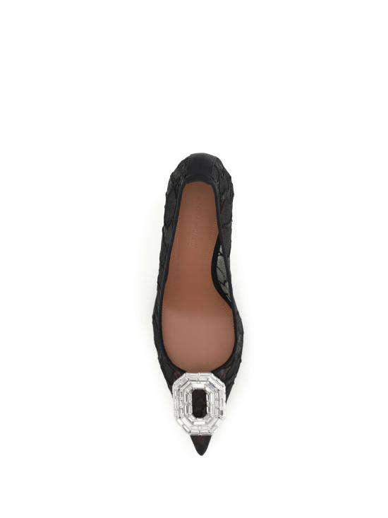 26FW 아미나 무아디 샌들 18S366720CAMBLACKLACEB BLACK LACE SATIN - AMINA MUADDI