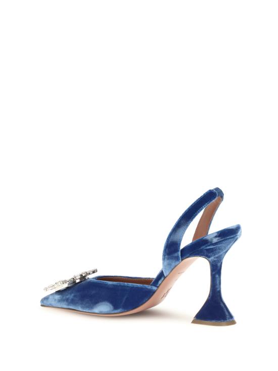 26FW 아미나 무아디 샌들 18S366568BEGINDIGOBLUE INDIGO BLUE VELVET - AMINA MUADDI