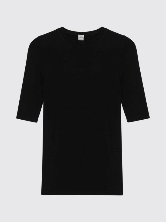 26FW 토템 탑 264WRT0942YA0359 001 Black - TOTEME