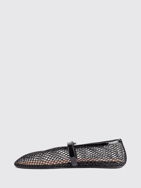 26FW 알라이아 피쉬넷 발레 플랫 AA3A029TK007 999 Black - ALAIA
