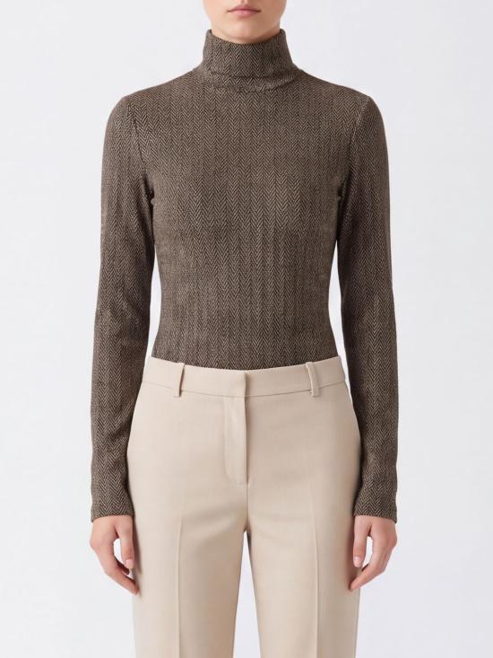26FW 마르지엘라 시어 그라데이션 터틀넥 바디수트 S29NA0185M20304 002S Beige