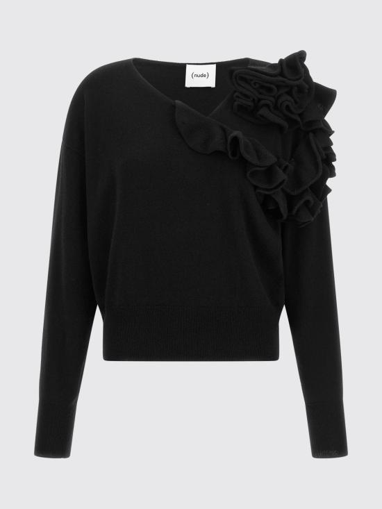 26FW 누드 스웨터 1101W26093 09 Black - NUDE