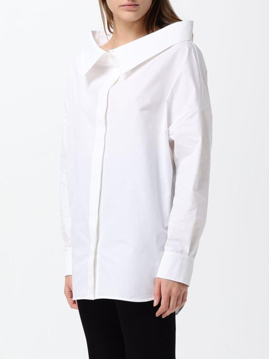 26FW 발렌시아가 오버사이즈 스톨 셔츠 A009OOTRM17 9000 White - BALENCIAGA