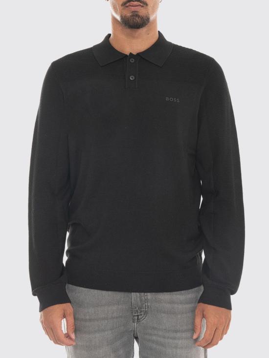 26FW 보스 폴로 티셔츠 50568962 001 Black