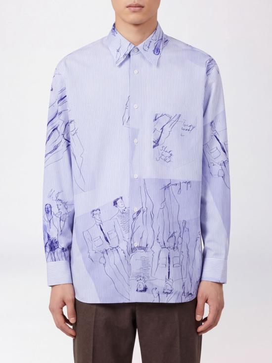 26FW 폴 스미스 셔츠 M1RA118W03213 40 Blue