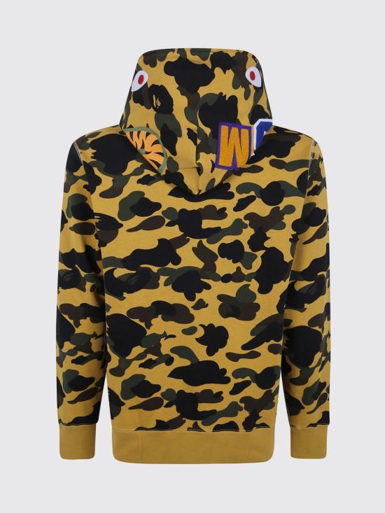 26FW 베이프 긴팔 티셔츠 001ZPM801012M Yellow - BAPE