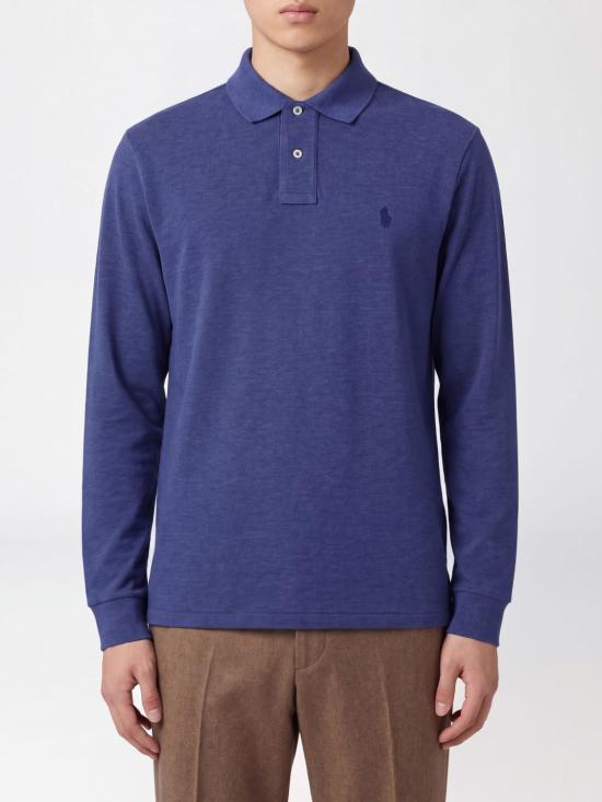 26FW 폴로 랄프로렌 클래식 핏 코튼 폴로 셔츠 710680790 502 Navy