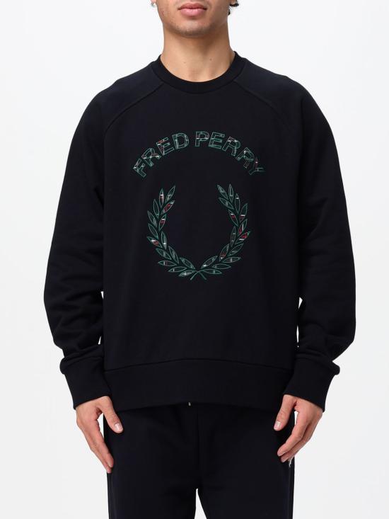 26FW 프레드페리 긴팔 티셔츠 M3652 608 Navy