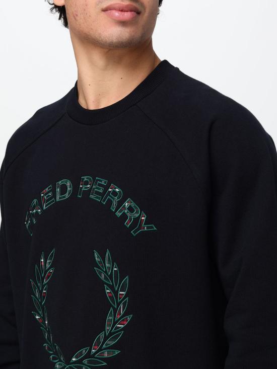 26FW 프레드페리 긴팔 티셔츠 M3652 608 Navy - FRED PERRY