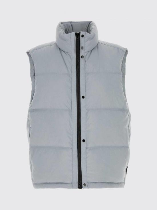 26FW 스톤 아일랜드 매트 립스탑 코듀라 다운 베스트 G100004S0483 V0049 Grey - STONE ISLAND