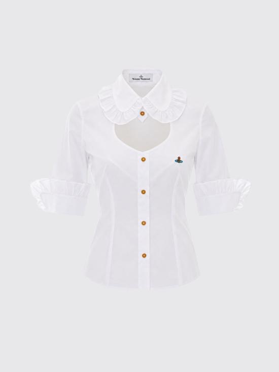 26FW 비비안웨스트우드 셔츠 1501006IW009Q A401 White - VIVIENNE WESTWOOD