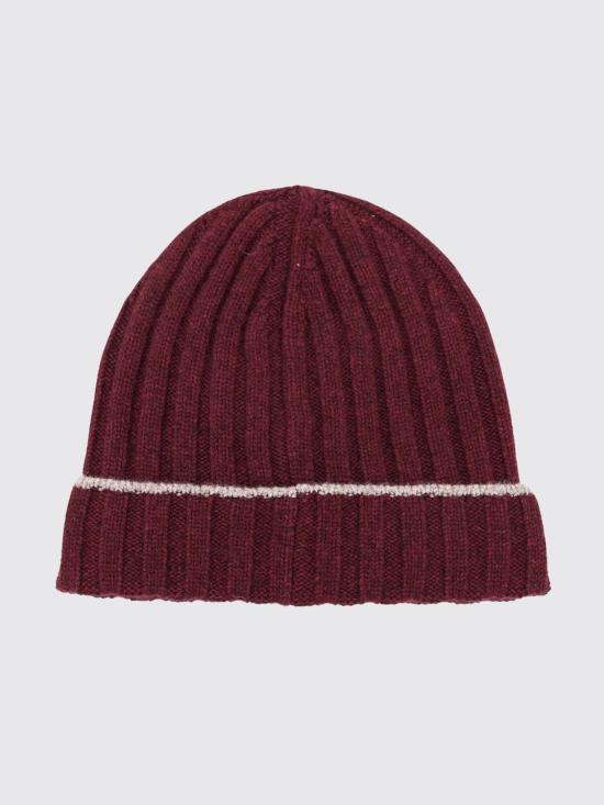 26FW 브루넬로 쿠치넬리 모자 M2240900 CNH22 Burgundy - BRUNELLO CUCINELLI