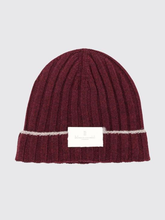 26FW 브루넬로 쿠치넬리 모자 M2240900 CNH22 Burgundy