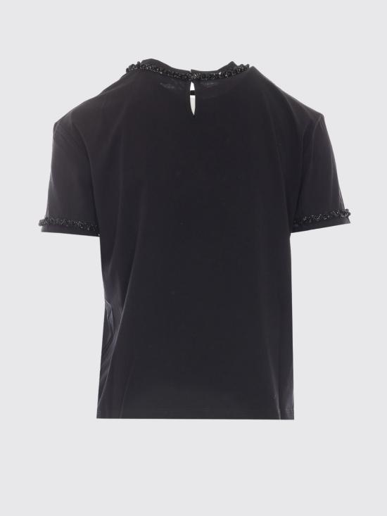 26FW 트윈셋 반팔 티셔츠 262TT2550 00006 Black - TWINSET