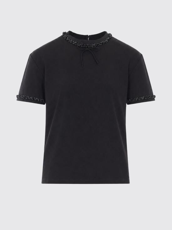 26FW 트윈셋 반팔 티셔츠 262TT2550 00006 Black - TWINSET