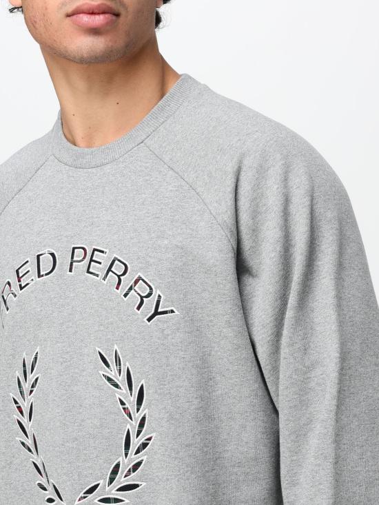 26FW 프레드페리 긴팔 티셔츠 M3652 420 Grey - FRED PERRY