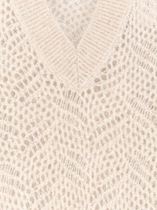 26FW 브루넬로 쿠치넬리 스웨터 MRG562502 CEZ53 Ivory - BRUNELLO CUCINELLI