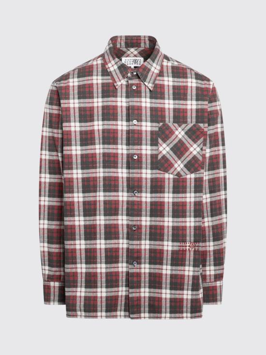 26FW MM6 메종마르지엘라 셔츠 SH2DT0057M36114 001S Red - MM6 MAISON MARGIELA
