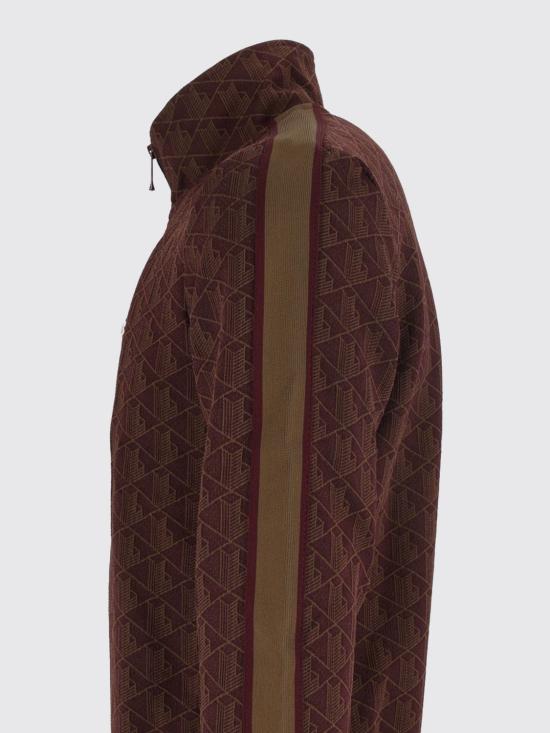 26FW 라코스테 모노그램 집업 스웨트셔츠 SH1368 WD9 Brown - LACOSTE