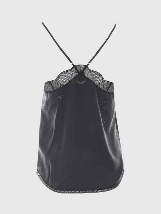 26FW 자딕앤볼테르 탑 WWCR01336 011 Black - ZADIG & VOLTAIRE
