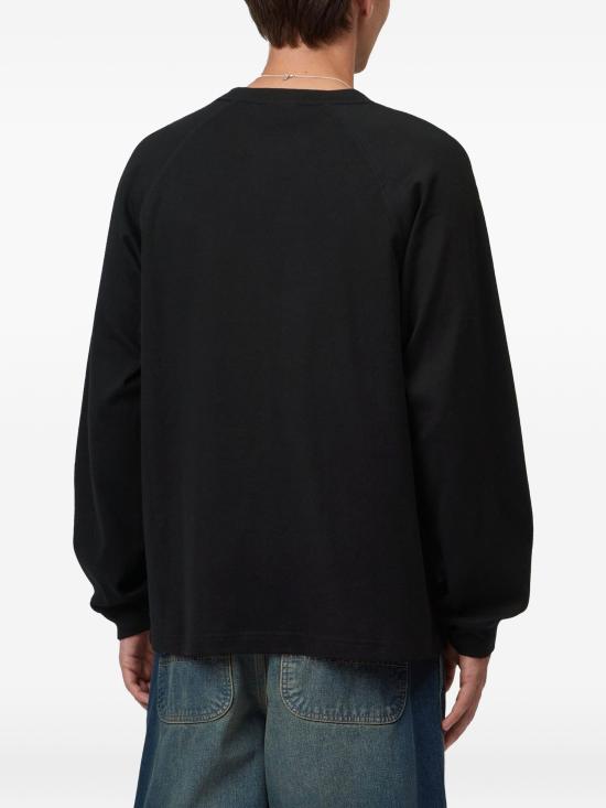 26FW 칼하트 WIP 긴팔 티셔츠 I037121 0D2XX BLACK WHITE DOM - CARHARTT WIP