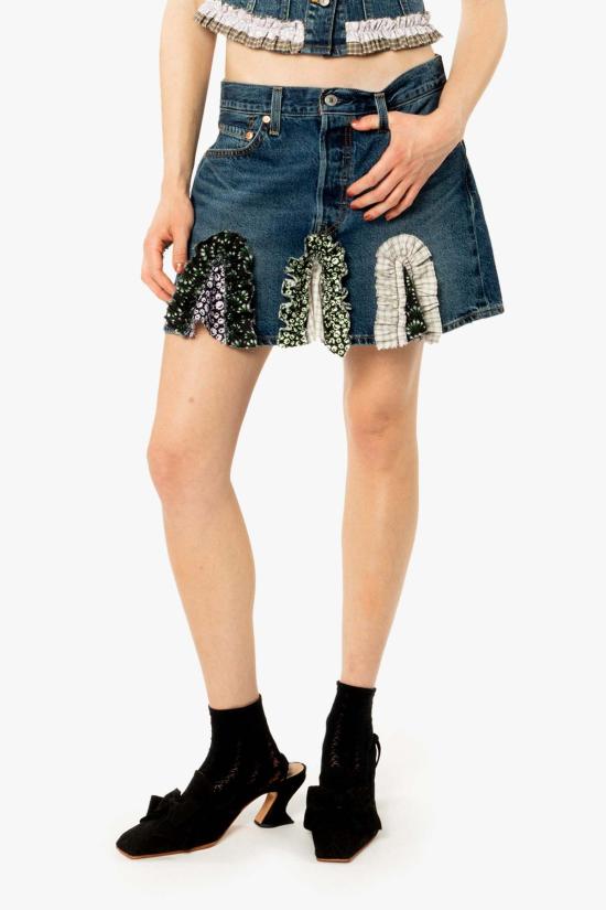  안나 수이 데님 스커트 A1127D10 AS SHOWN - ANNA SUI