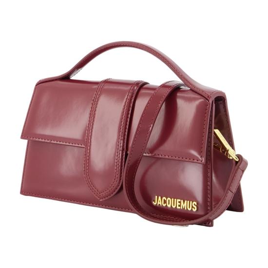 26FW 자크뮈스 라지 밤비노 크로스바디 플랩 백 BAW00007AC18A01 490 BURGUNDY - JACQUEMUS