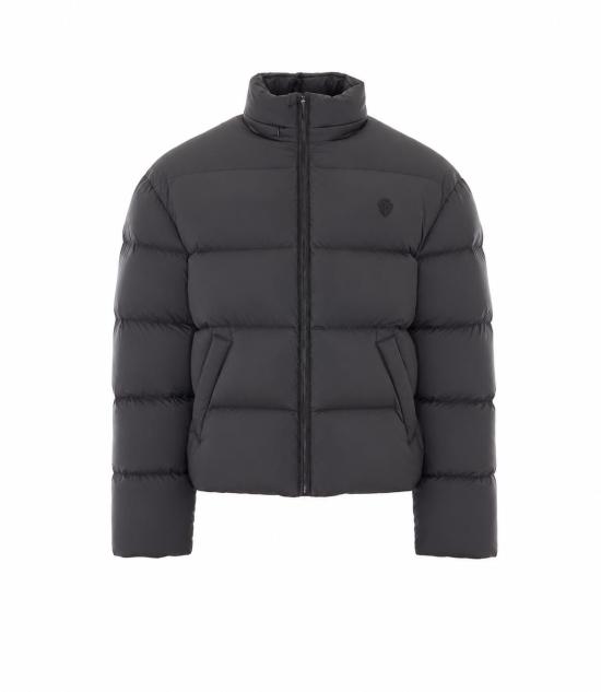 26FW 구찌 라이트웨이트 패디드 폴리에스터 집 자켓 A0090H ZAVMJ1000 BLACK