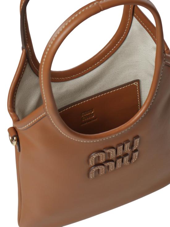 26FW 미우미우 아이비 레더 미니 핸드백 5BA281 2CRWF0046 COGNAC - MIU MIU
