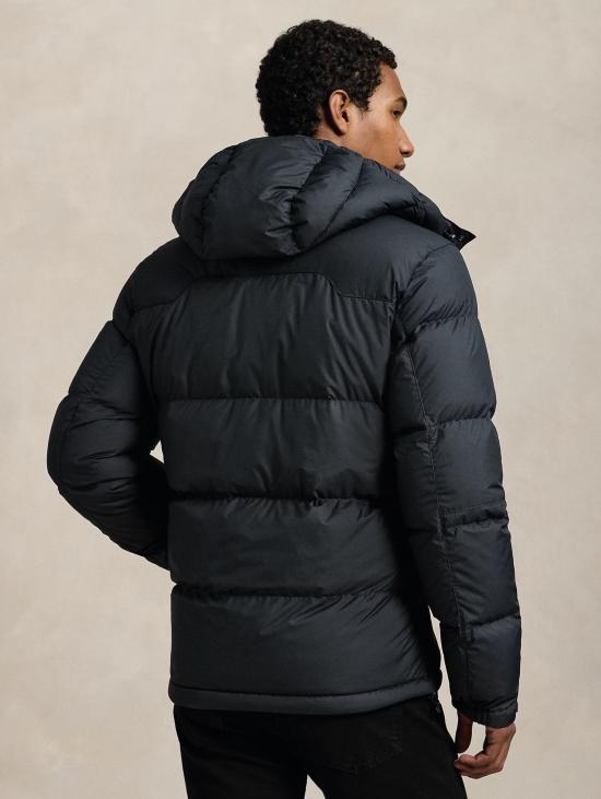 26FW 랄프 로렌 패딩 Ripstop Idrorepellente con Cappuccio Nero의 Giacca - RALPH LAUREN