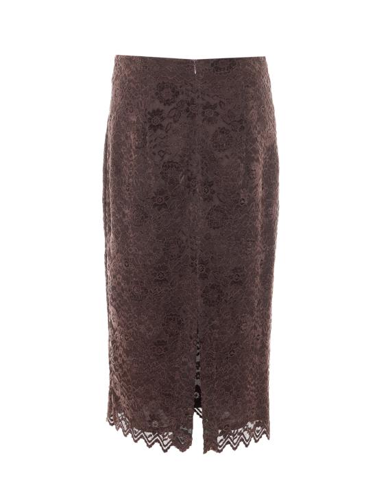26FW 루두박 미디 스커트 4829 F 44492605 BROWN - RUE DU BAC