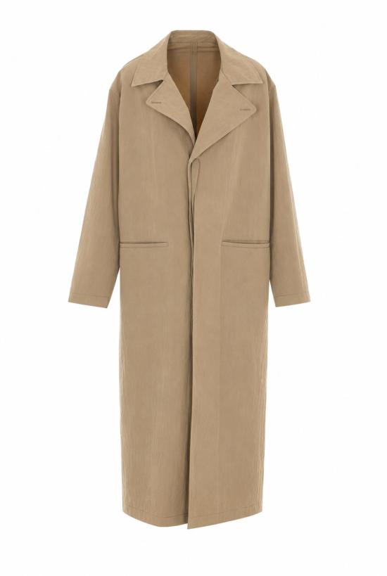 26FW 구찌 워시드 매트 나일론 트렌치 코트 A007E5 ZAVTM1014 BEIGE