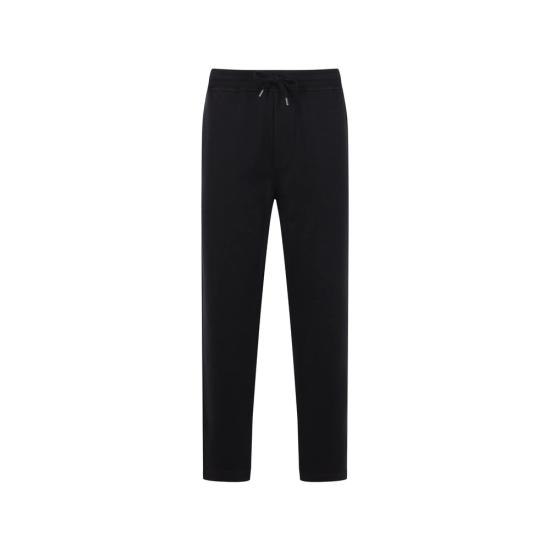 26FW 브루넬로 쿠치넬리 코튼 블렌드 트레이닝 팬츠 MM8313243G C101 BLACK - BRUNELLO CUCINELLI