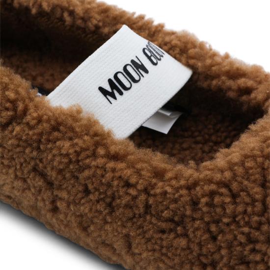 26FW 문부츠 시어링 퍼 발레리나 플랫슈즈 80D2400010 M008 COGNAC - MOON BOOT