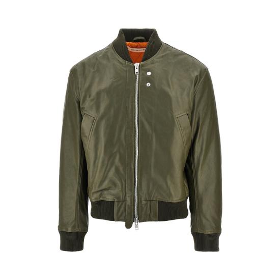 26FW 선플라워 가죽 자켓 6058 Green
