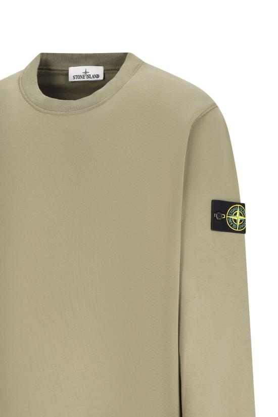26FW 스톤 아일랜드 오가닉 코튼 플리스 레귤러 핏 크루넥 스웨트셔츠 6100060S0051 - STONE ISLAND