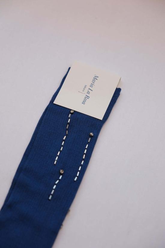  마리아 라 로사 양말 Maria La Rosa Farah 무릎  Bluette - MARIA LA ROSA