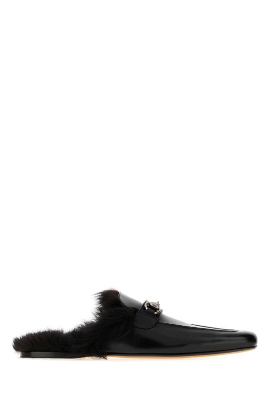 26FW 구찌 카사노바 홀스빗 가죽 슬리퍼 A005GQAAG9B 1000 Black