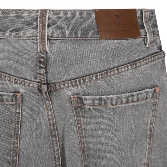 26FW 브루넬로 쿠치넬리 팬츠 MP095P5565 C9032 LIGHT GREY DENIM - BRUNELLO CUCINELLI