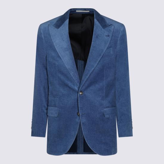 26FW 브루넬로 쿠치넬리 수트 자켓 MV4518BFC5 C014 DENIM - BRUNELLO CUCINELLI