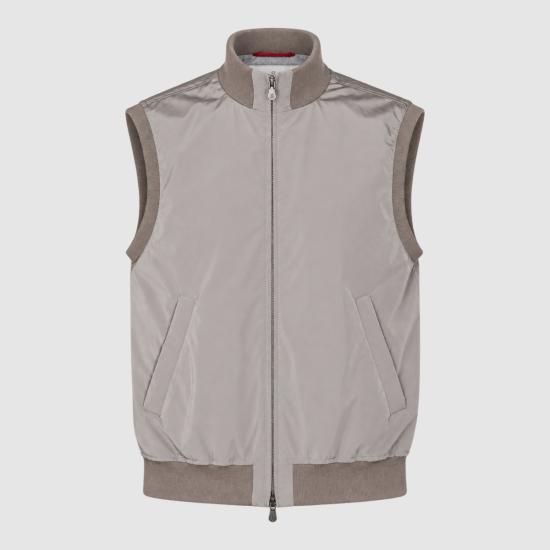 26FW 브루넬로 쿠치넬리 가공 나일론 웨이스트코트 MM4796584 CNM07 8342 4873 - BRUNELLO CUCINELLI