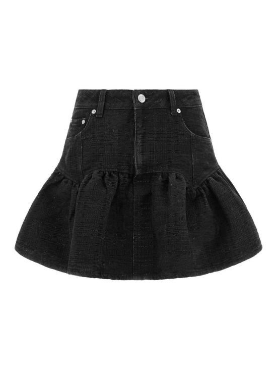 26FW 가니 미디 스커트 A1090308055 BLACK