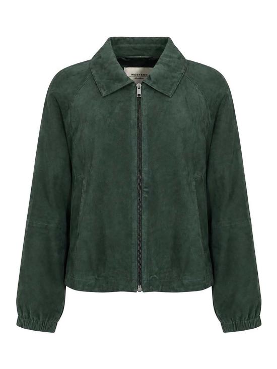 26FW 위켄드막스마라 가죽 자켓 26254460116E15 DARK GREEN