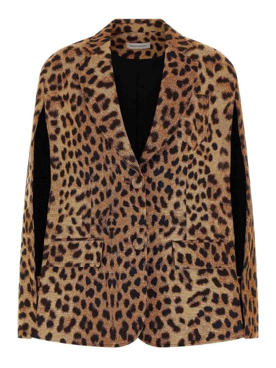 26FW 페데리카 보니파치 수트 자켓 KA053BEIGELEOPARD