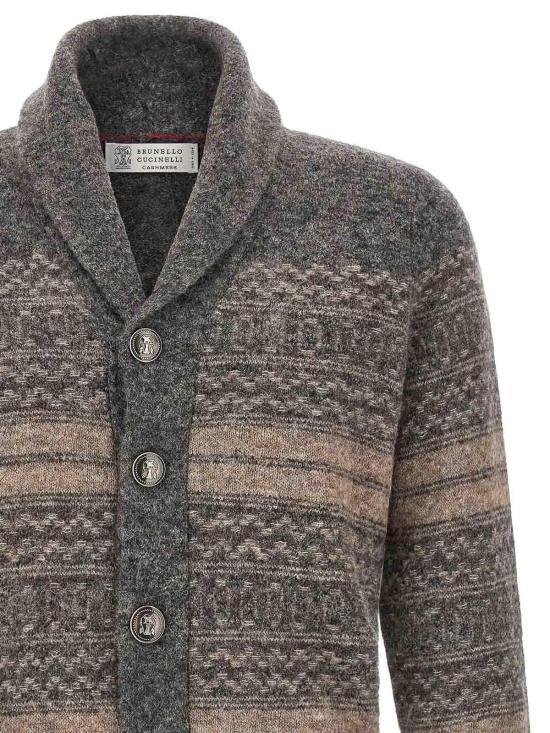 26FW 브루넬로 쿠치넬리 가디건 MTF710006CTR58 GREY - BRUNELLO CUCINELLI